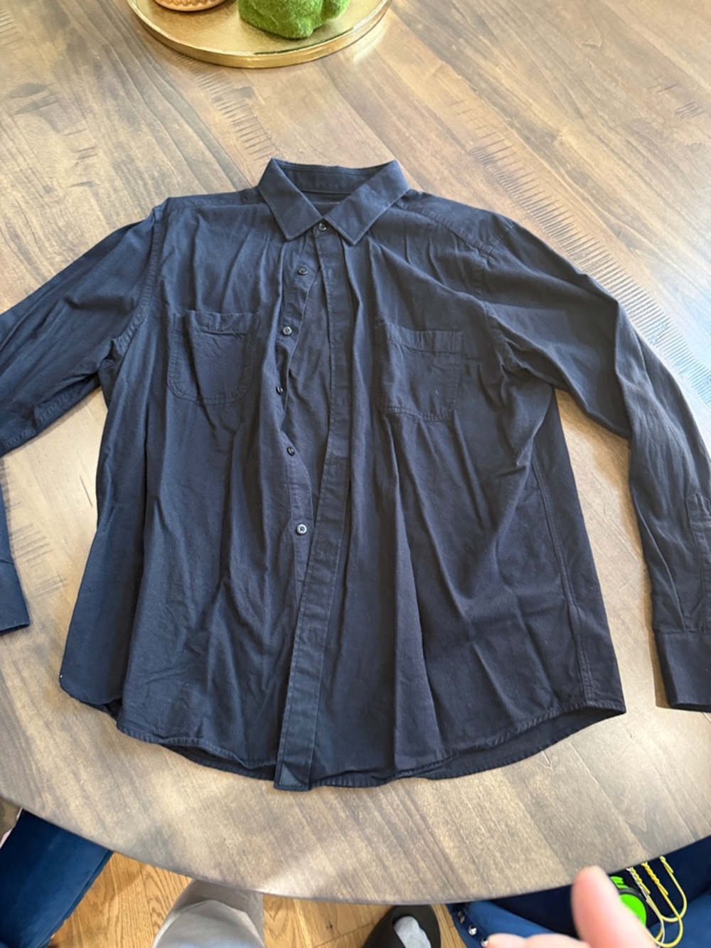 UNTUCKit Men's Black Casual Button-Down Shirt